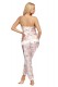 Атласная пижама Donatella с цветочным принтом Donna