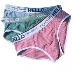 Набор из 3 трусов-брифов в тонкую полоску Romeo Rossi