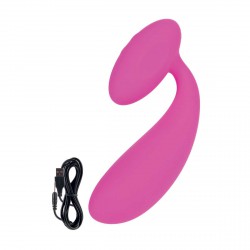 Розовый изогнутый вибратор Lust by Jopen L10
