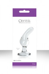 Стеклянная прозрачная анальная пробка Crystal Glass Plug