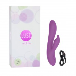 Фиолетовый перезаряжаемый хай-тек вибромассажер L15 - 22 см. Фиолетовый перезаряжаемый хай-тек вибромассажер L15 - 22 см.