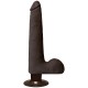 Коричневый вибратор-реалистик The Realistic Cock Ultraskyn Vibrating 9” Slim - 26,1 см.