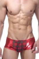 Красные блестящие трусы-хипсы La Blinque