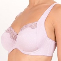 Нежно-сиреневый бюстгальтер в горошек Felina