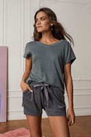 Домашние шорты из меланжевой ткани Laete