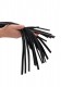 Черная многохвостая гладкая плеть Heavy Leather Tail Flogger - 76 см.