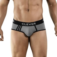 Серые хлопковые трусы-брифы Clever Piping Brief Clever Masculine Underwear Серые хлопковые трусы-брифы Clever Piping Brief Clever Masculine Underwear