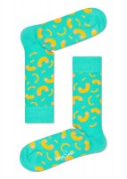 Зеленые носки унисекс Mac & Cheese Sock с макаронами Happy socks