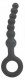 Черный анальный стимулятор-елочка с ограничителем - 13,5 см.