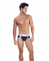 Черные хлопковые трусы-брифы Clever Piping Brief Clever Masculine Underwear Черные хлопковые трусы-брифы Clever Piping Brief Clever Masculine Underwear