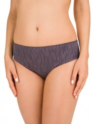 Фиолетовые трусы-слипы с узором в виде волн Felina