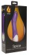 Фиолетовый вибратор G Spice с функцией нагрева - 20,8 см.