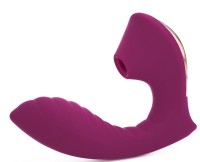 Фиолетовый вибромассажёр с вакуумной стимуляцией Vaginal  Suction Lover