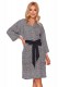 Элегантный клетчатый халат-кимоно с поясом Doctor Nap