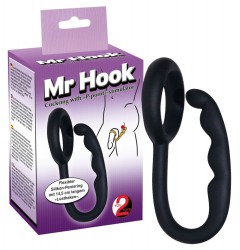 Эрекционное кольцо с анальным стимулятором Mr Hook