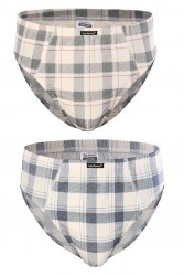 Набор из двух клетчатых хлопковых трусов-слипов Gentlemen