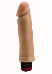 Гелевый вибратор телесного цвета - 20,5 см. Гелевый вибратор телесного цвета - 20,5 см.