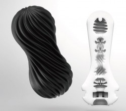 Мастурбатор Flex Rocky Black с плотным рельефом Мастурбатор Flex Rocky Black с плотным рельефом