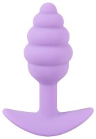 Фиолетовая анальная втулка Mini Butt Plug - 7,5 см.