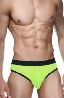 Черно-лаймовые мужские трусы-тонги La Blinque