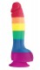 Радужный фаллоимитатор Pride Edition 6 Dildo - 21 см.