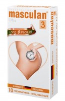 Презервативы Masculan Ultra 3 Long Pleasure с продлевающим эффектом - 10 шт.