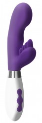 Фиолетовый вибратор-кролик Ares - 21,5 см.