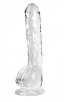Прозрачный фаллоимитатор Luminous - 20 см. Прозрачный фаллоимитатор Luminous - 20 см.