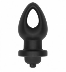 Анальный вибратор No.58 Anal Vibrator с отверстием - 8 см.