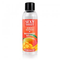 Массажное масло Sexy Sweet Juicy Mango с феромонами и ароматом манго - 75 мл.