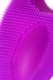 Фиолетовое перезаряжаемое виброкольцо с ресничками Jos Rico