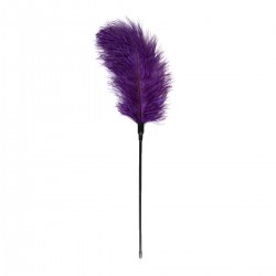 Тиклер с фиолетовыми перышками Feather Tickler - 54 см.
