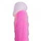 Ярко-розовый фаллоимитатор-реалистик So Divine Glorious Real skin feel pink dildo - 19 см.