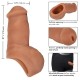 Коричневый фаллоимитатор для ношения Packer Gear Ultra-Soft Silicone STP Packer California Exotic Novelties