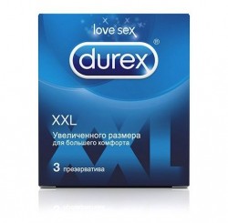 Презервативы увеличенного размера Durex Xxl - 3 шт.