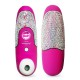 Розовый стимулятор клитора Womanizer Crystal Swarovski