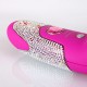 Розовый стимулятор клитора Womanizer Crystal Swarovski