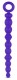 Синяя силиконовая анальная цепочка Silicone Beads Indigo - 24,6 см.