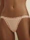 Набор из 2 трусиков-танга из эластичной микрофибры Fresh Cotton Lace Janira