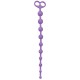 Фиолетовая анальная цепочка с 10 звеньями Anal Juggling Ball Silicone - 33,6 см.