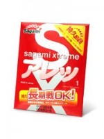 Утолщенный презерватив Sagami Xtreme Feel Long с точками - 1 шт.