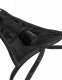Черные трусики Remote Lace Peek-a-Boo XL-XXL с вибрацией и анальным стимулятором