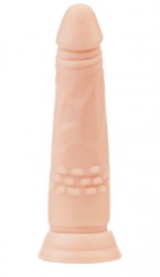 Телесный фаллоимитатор A-toys с присоской и шишечками - 16,5 см.