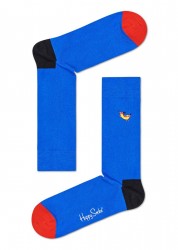 Синие носки унисекс Embroidery Hot Dog Sock Happy socks