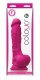 Розовый реалистичный фаллоимитатор с мошонкой Colours Pleasures 7 Dildo - 17,8 см.