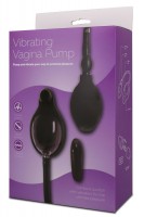 Чёрная вибропомпа для вагины с 7 режимами вибрации Vibrating Vagina Pump