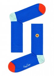 Синие носки Embroidery Sunny Smile Sock Happy socks