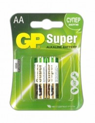 Батарейки алкалиновые Gp Super Alkaline АA/LR6 - 2 шт.