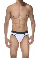 Белые мужские трусы-стринги Don Moris Белые мужские трусы-стринги Don Moris