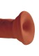 Коричневый фаллоимитатор на присоске 6 Triple Density Cock - 18,4 см.